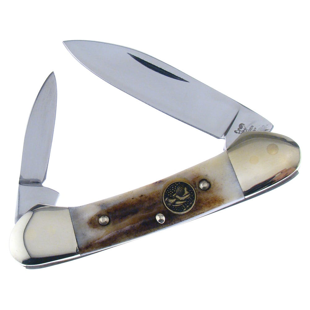 Hen & Rooster Deer Stag Canoe Pocket Knife  ™ Shopping