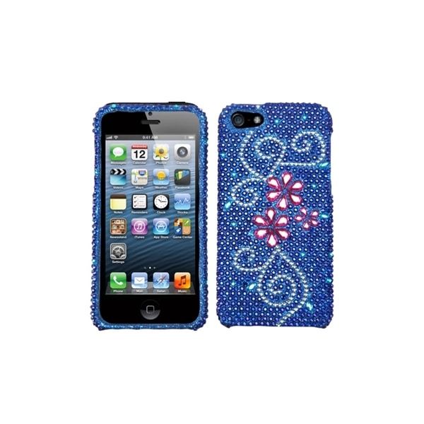 MYBAT Juicy Flower Diamante Case for Apple iPhone 5 bf5fda47 18a3 4c6c