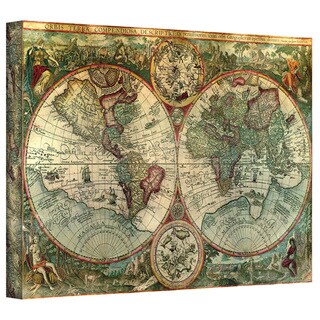 Unknown 'Treasure Map' Gallery Wrapped Canvas - On Sale - Bed Bath ...