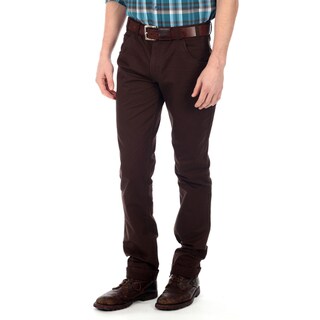 brown straight leg pants