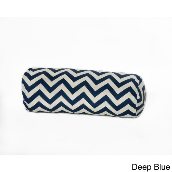 Chevron Outdoor Bolster Pillow Outdoor Cushions & Pillows