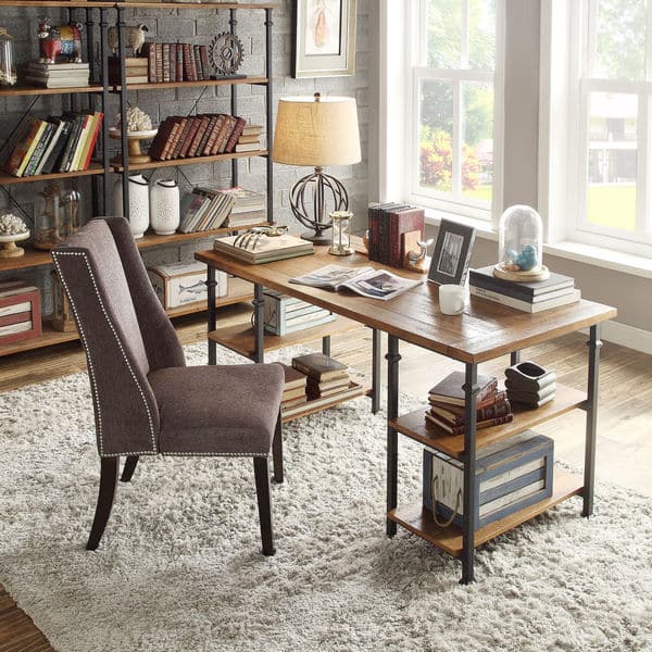 Shop Myra Vintage Industrial Storage Desk By Inspire Q Classic