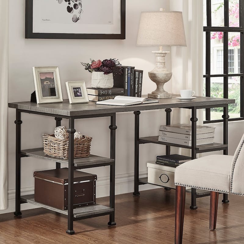 Myra Vintage Industrial Storage Desk by iNSPIRE Q Classic