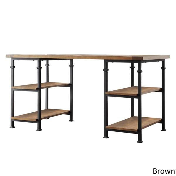 Shop Myra Vintage Industrial Storage Desk By Inspire Q Classic