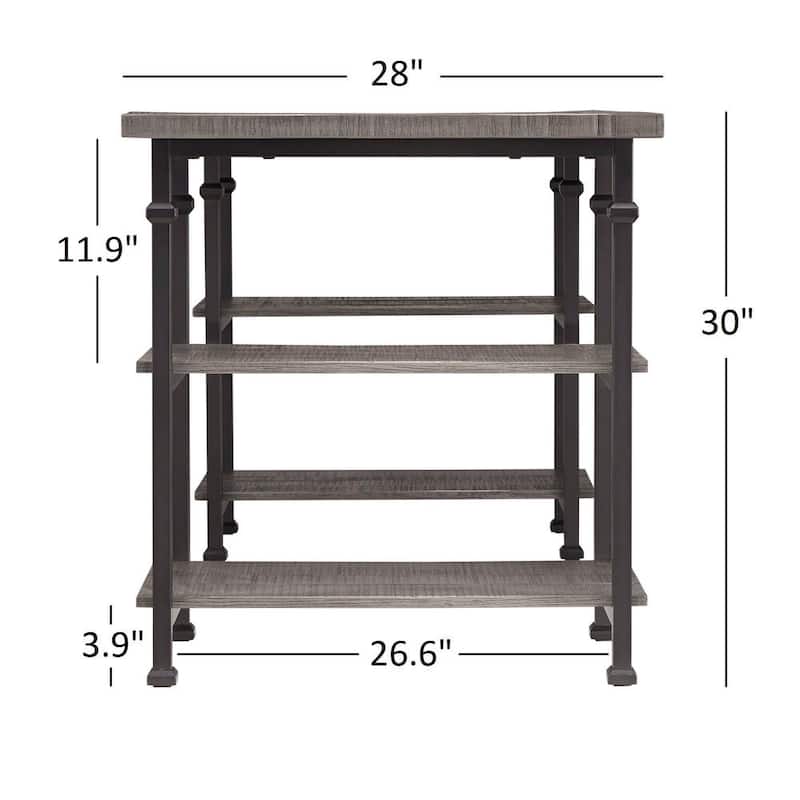 Myra Vintage Industrial Storage Desk by iNSPIRE Q Classic