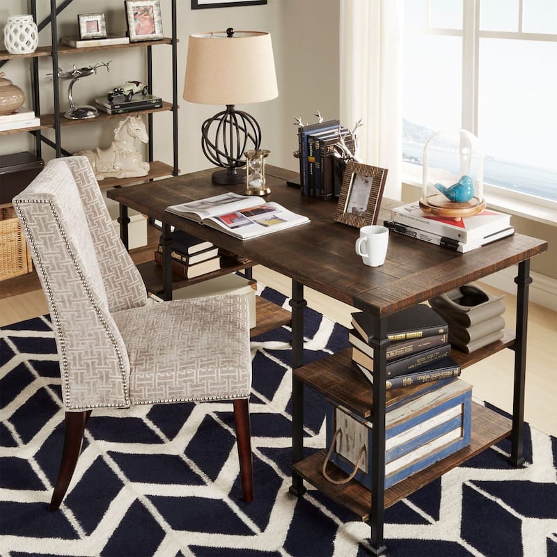Myra Vintage Industrial Storage Desk by iNSPIRE Q Classic