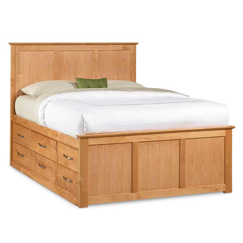 Mastercraft Collections Urban Homemaker Natural Pedestal Storage Bed