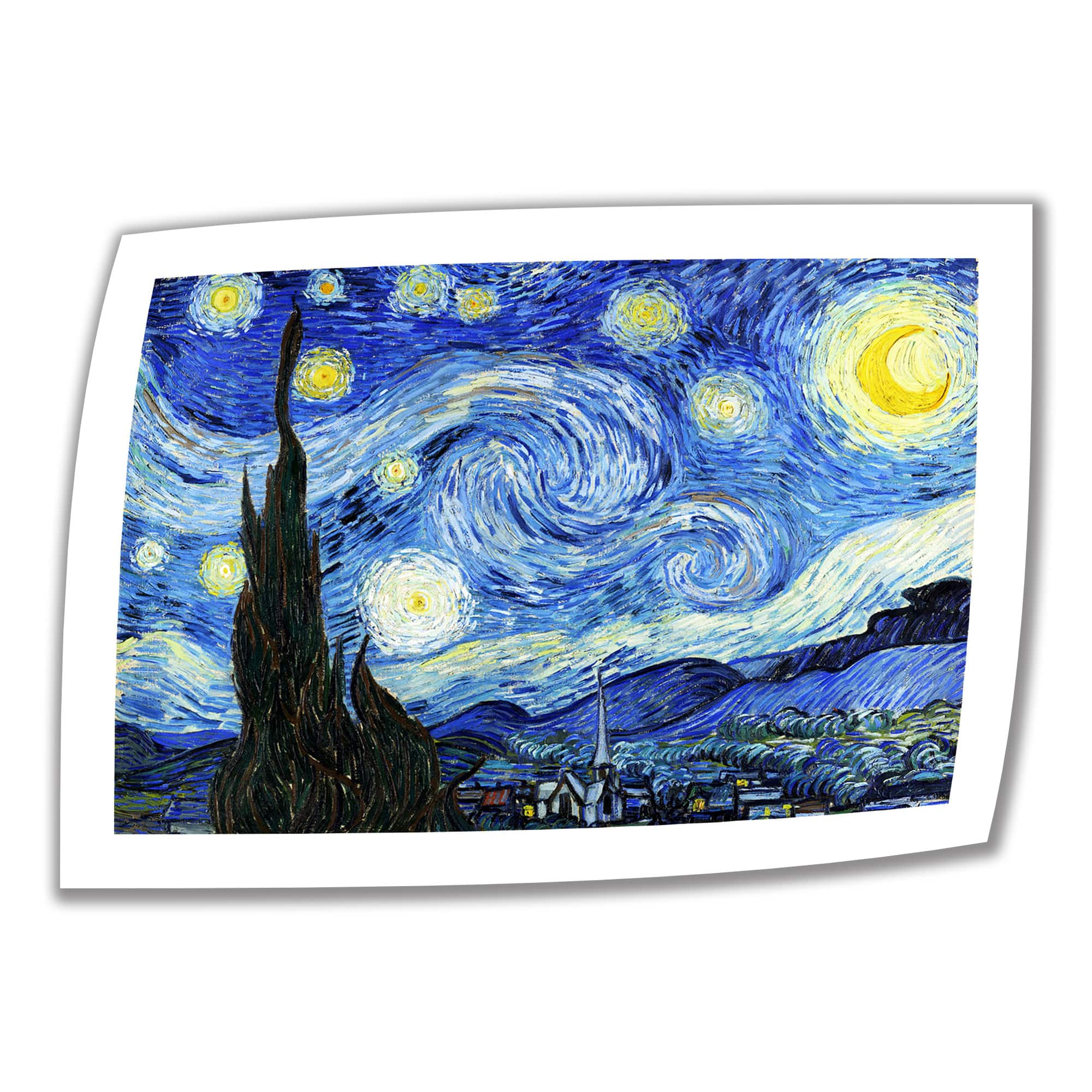 Vincent Van Gogh 'starry Night' Unwrapped Canvas - Multi - Bed Bath 