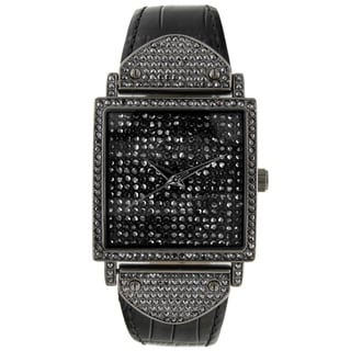 Peugeot Women's 'Couture' Gun Metal Crystal accented Watch Peugeot Women's Peugeot Watches