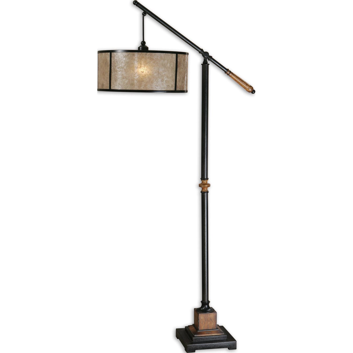 black lantern floor lamp