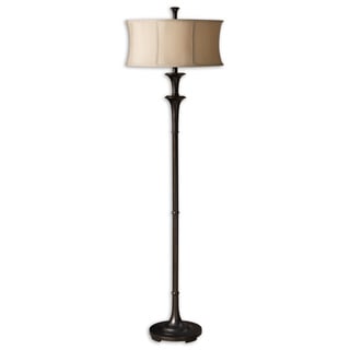 quoizel vivid collection broadway oil rubbed bronze floor lamp