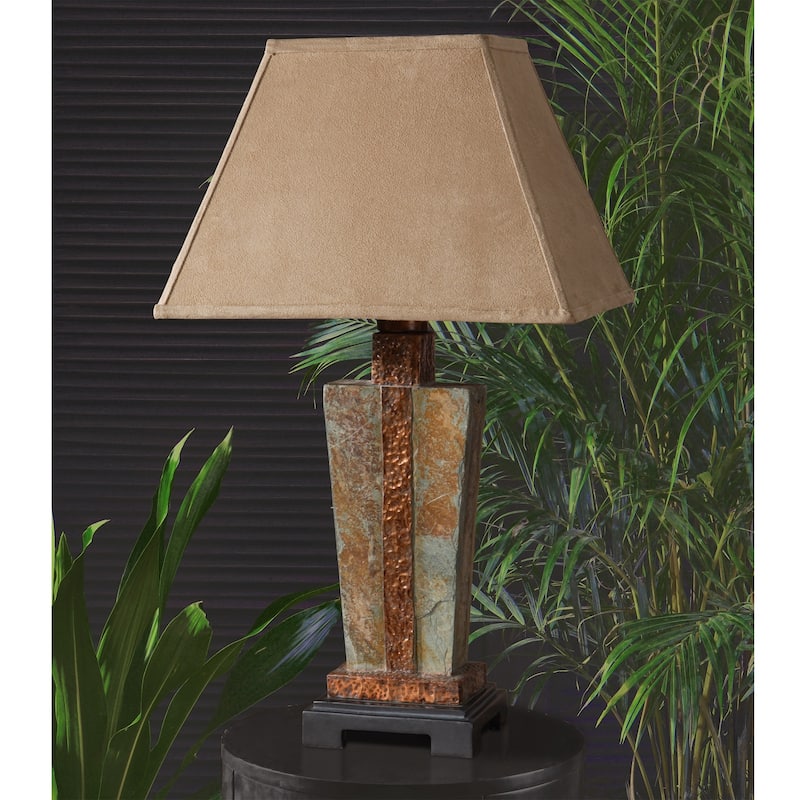 Uttermost 1-light Slate and Copper Accent Lamp