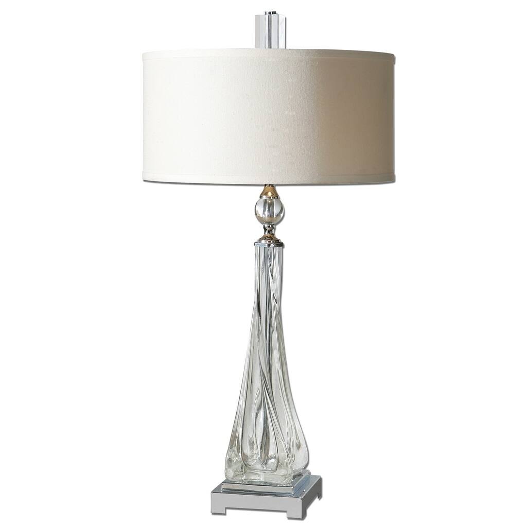 Uttermost Grancona Twisted Glass Table Lamp