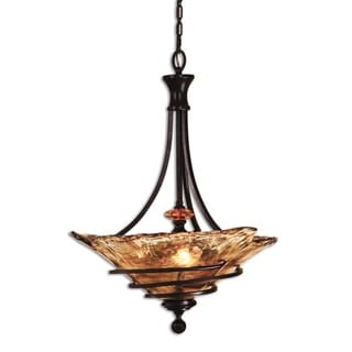 Uttermost Vitalia 3-light Oil Rubbed Bronze Pendant