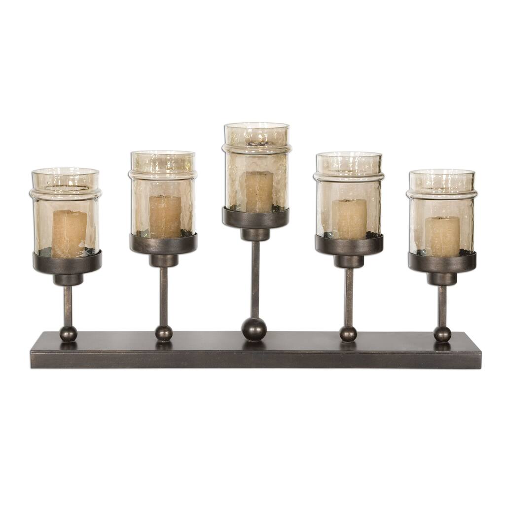 Uttermost Lamya Antiqued Bronze Candelabra