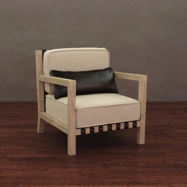 Summit Natural Linen Arm Chair Chairs