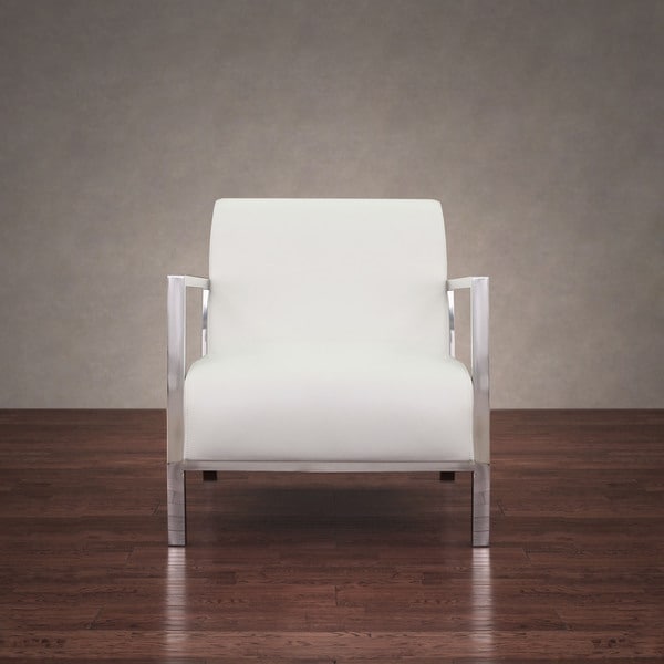 Modern White Chair modena modern white leather accent chair - free shipping today Modern White Chair modena modern white leather accent chair - free shipping today