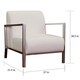 Modena Modern White Leather Accent Chair - Free Shipping Today ...