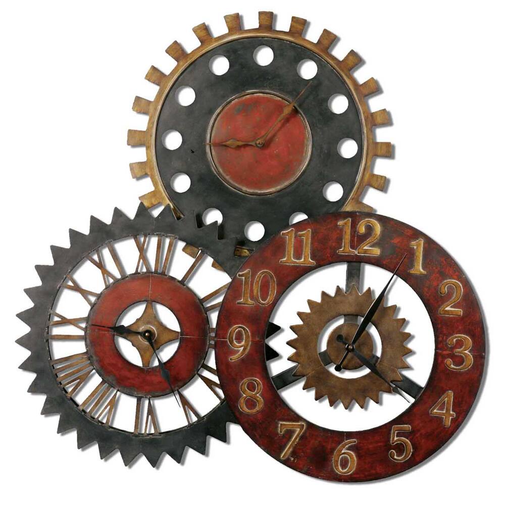 Uttermost Rusty Movements Wall Clock
