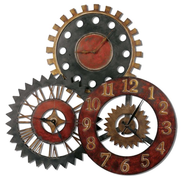 Uttermost Rusty Movements Wall Clock   15268036   Shopping