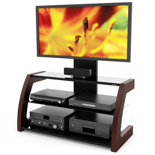 Sonax Milan Deep Espresso Hybrid Tv Stand With Solid Wood Sonax Milan Deep Espresso Hybrid Tv Stand With Solid Wood Uprights