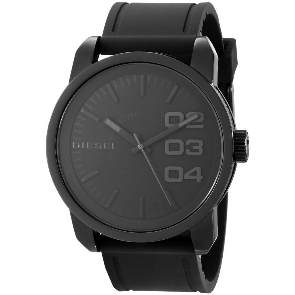 Diesel Men's DZ1446 'Not So Basic' Black Silicone Watch