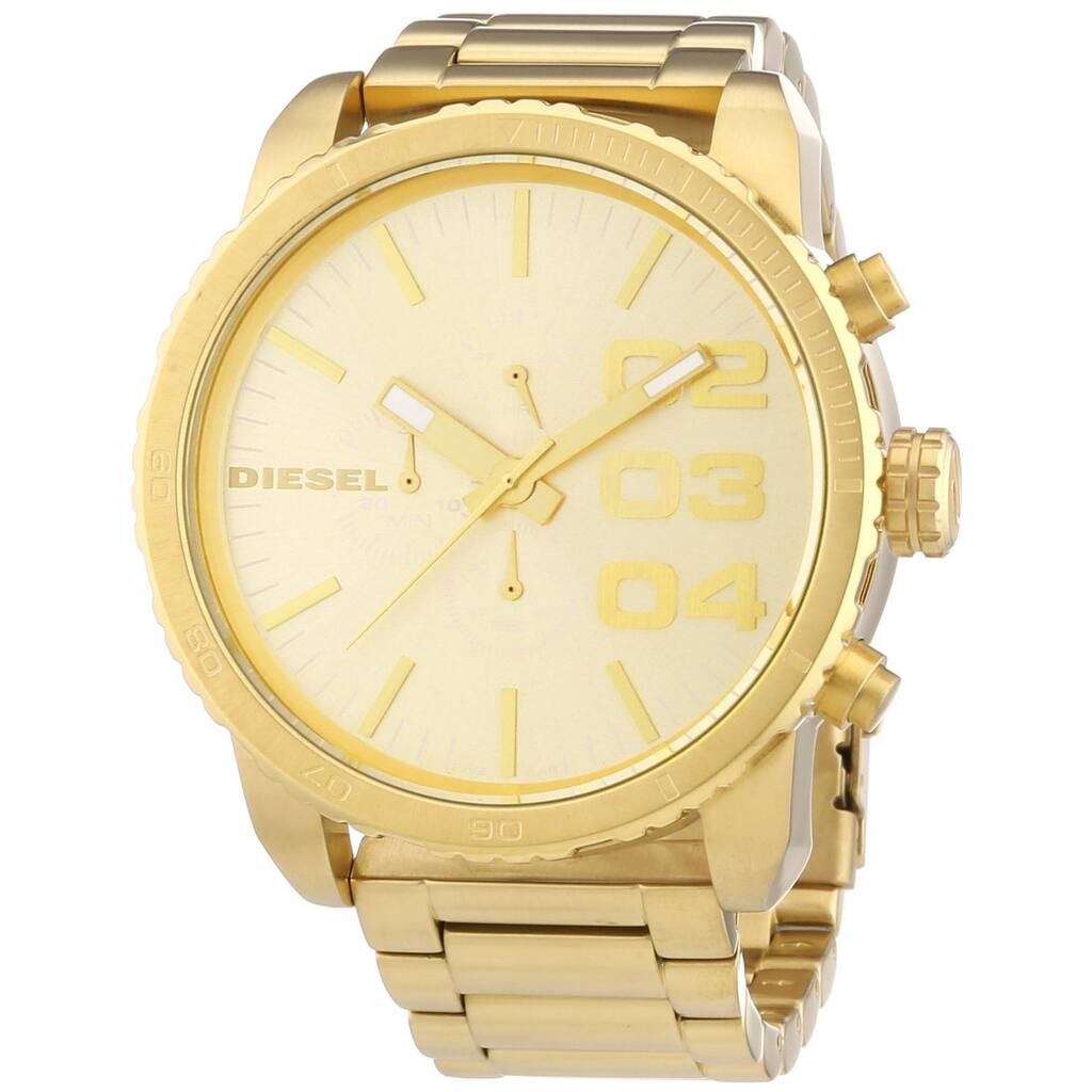 Diesel Men's 'Franchise' Oversized Goldtone Chronograph Watch
