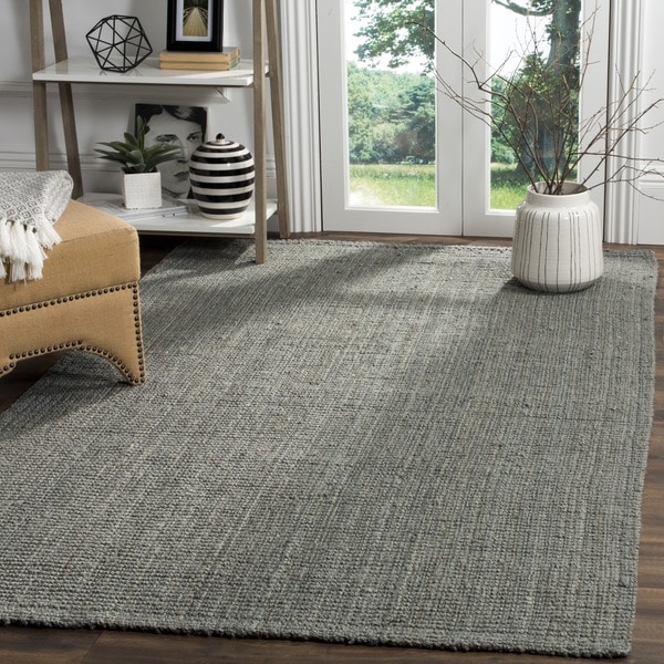 Safavieh Casual Natural Fiber Hand-loomed Sisal Style Grey Jute Rug - 7' Square
