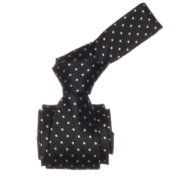 Republic Men's Black Dotted Microfiber Neck Tie Republic Ties