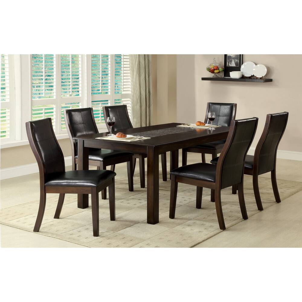 Furniture of America Yani Transitional Cherry 64-inch Dining Table - Cherry Brown