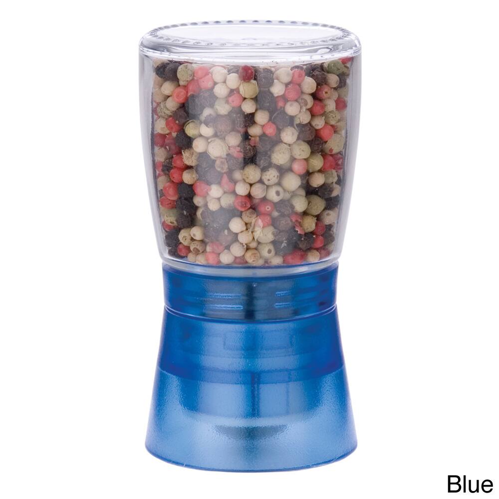 MIU France Blue Glass and Plastic Spice Grinder with Ceramic Gear