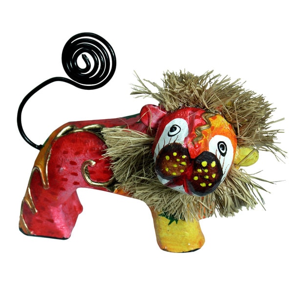 Hand Painted Lion Figurine (Indonesia)   15270345  