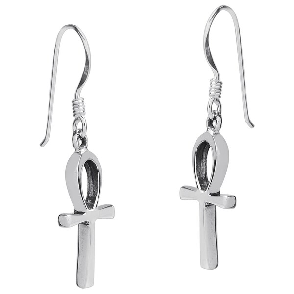 egyptian cross earrings