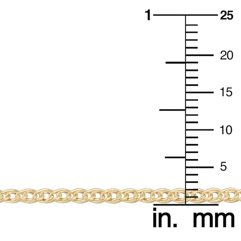 Fremada 10k Yellow Gold 2.4-mm Hollow Inner Link Adjustable Anklet