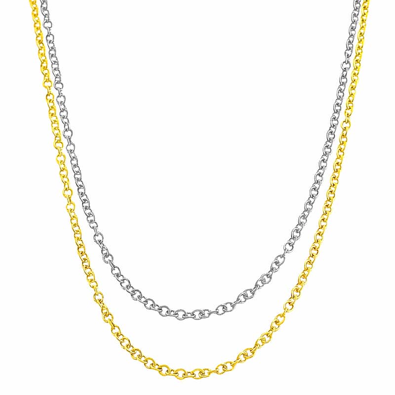 Fremada 14k Gold 0.6-mm Adjustable Cable Chain