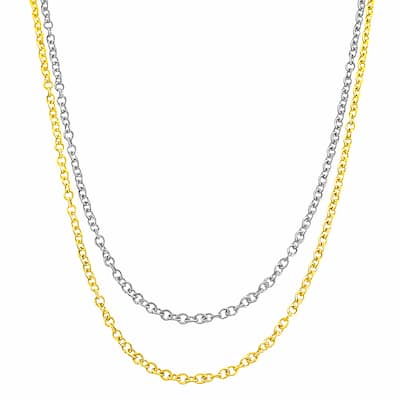 Fremada 14k Gold 0.6-mm Adjustable Cable Chain