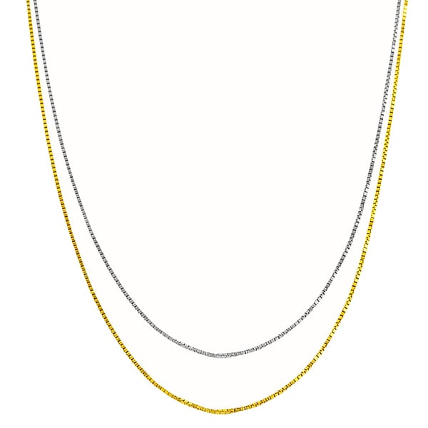 Fremada 14k Gold 0.9 mm Adjustable Box Chain Fremada Gold Necklaces