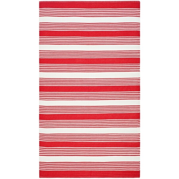 Thom Filicia Hand woven Indoor/ Outdoor Red Rug (4 x 6)
