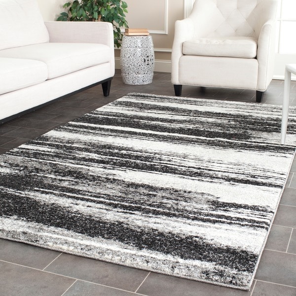 Safavieh Retro Dark Grey/ Light Grey Rug (6 x 9)  