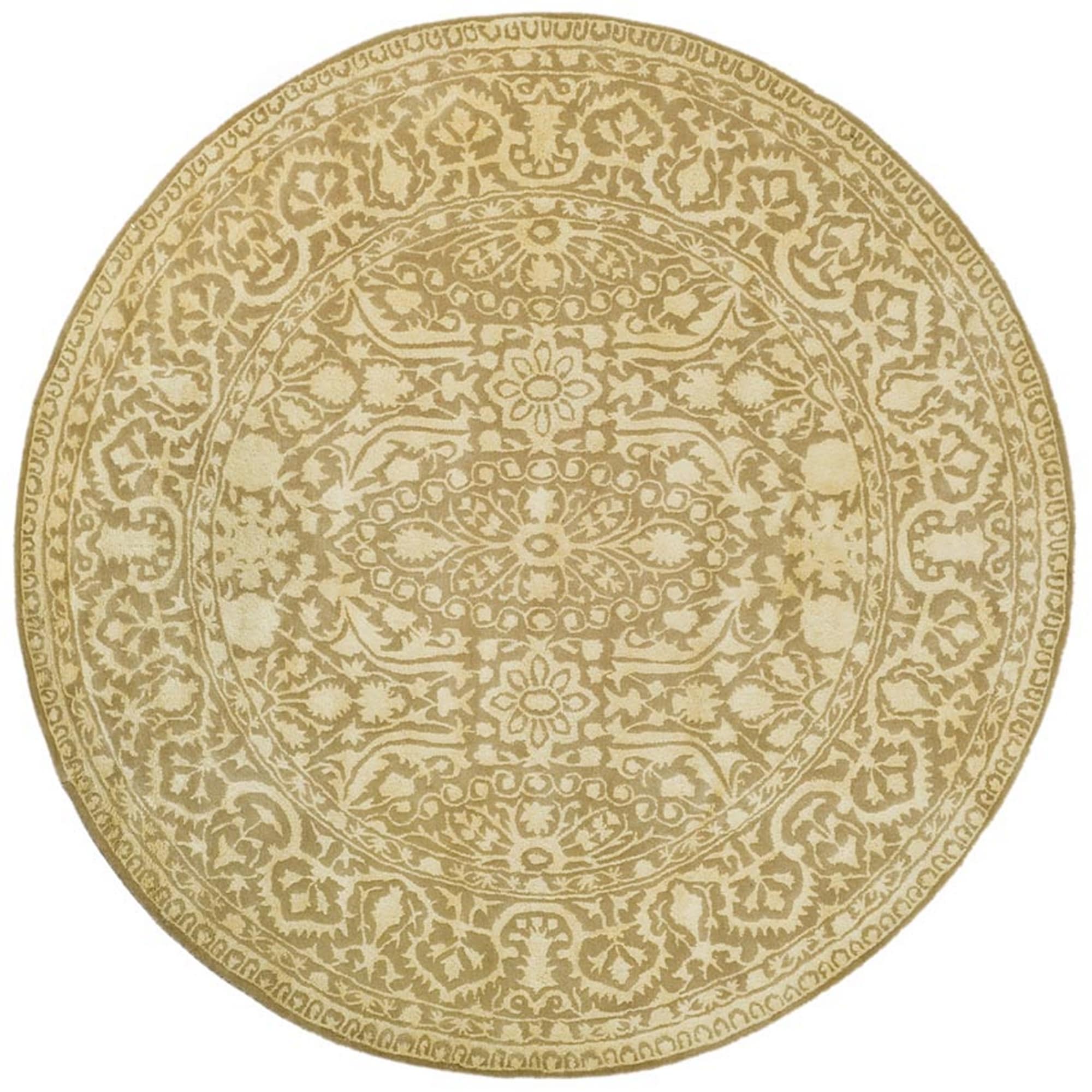 Safavieh Handmade Silk Road Ivory Wool/ Viscose Rug (6 X 6 Round)