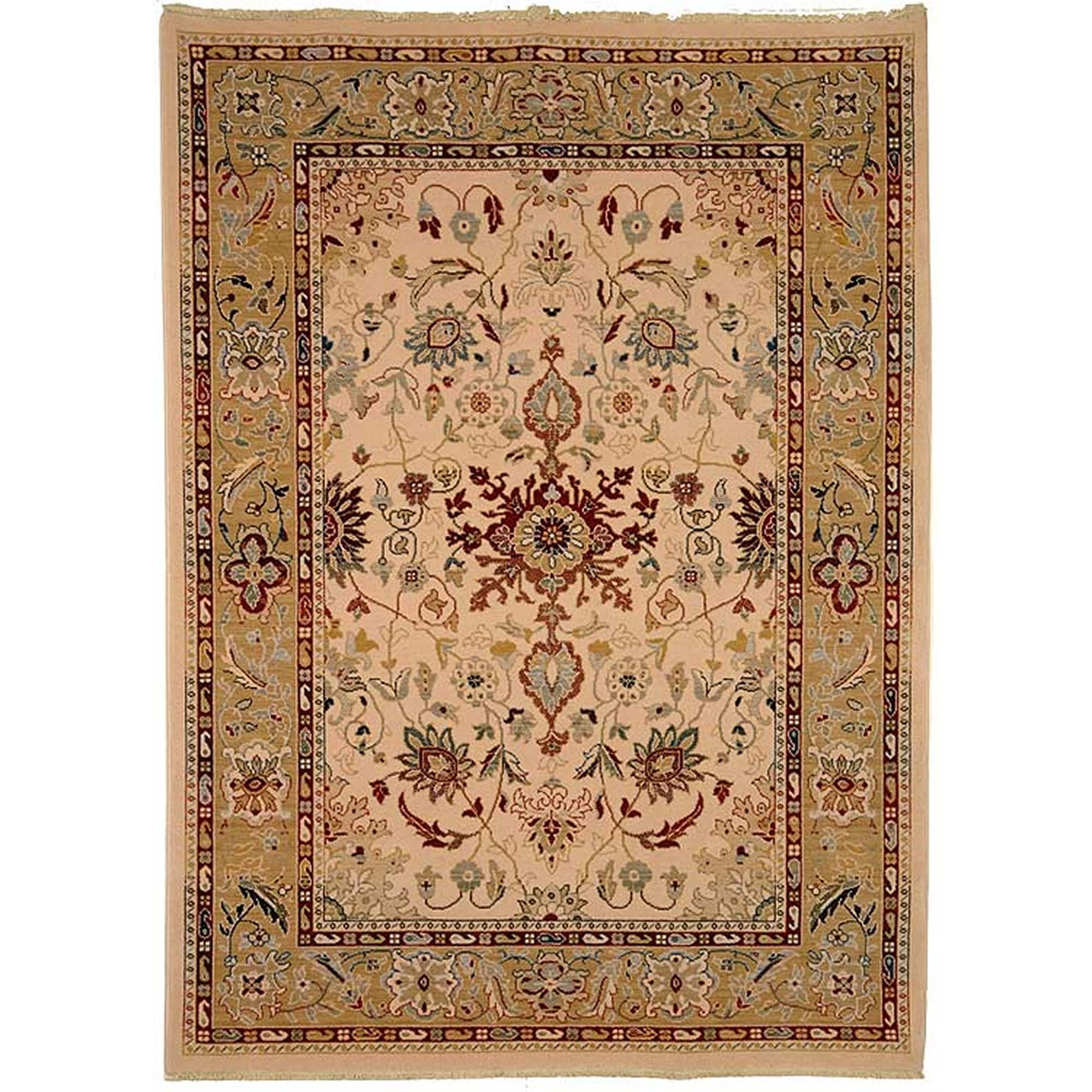 Safavieh Stately Home Ivory/ Gold New Zealand Wool Area Rug (9 X 12)