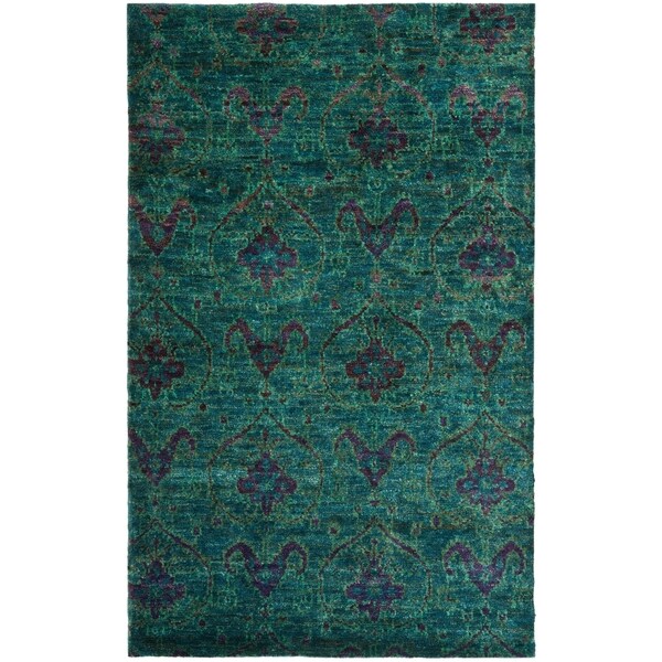 Thom Filicia Hand-knotted Blue Mist Hemp Rug - 8' x 10'