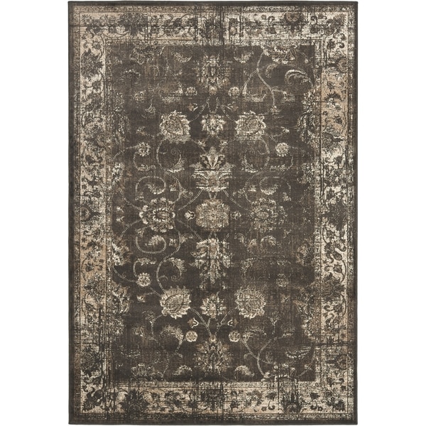 Safavieh Vintage Oriental Soft Anthracite Distressed Silky Viscose Rug