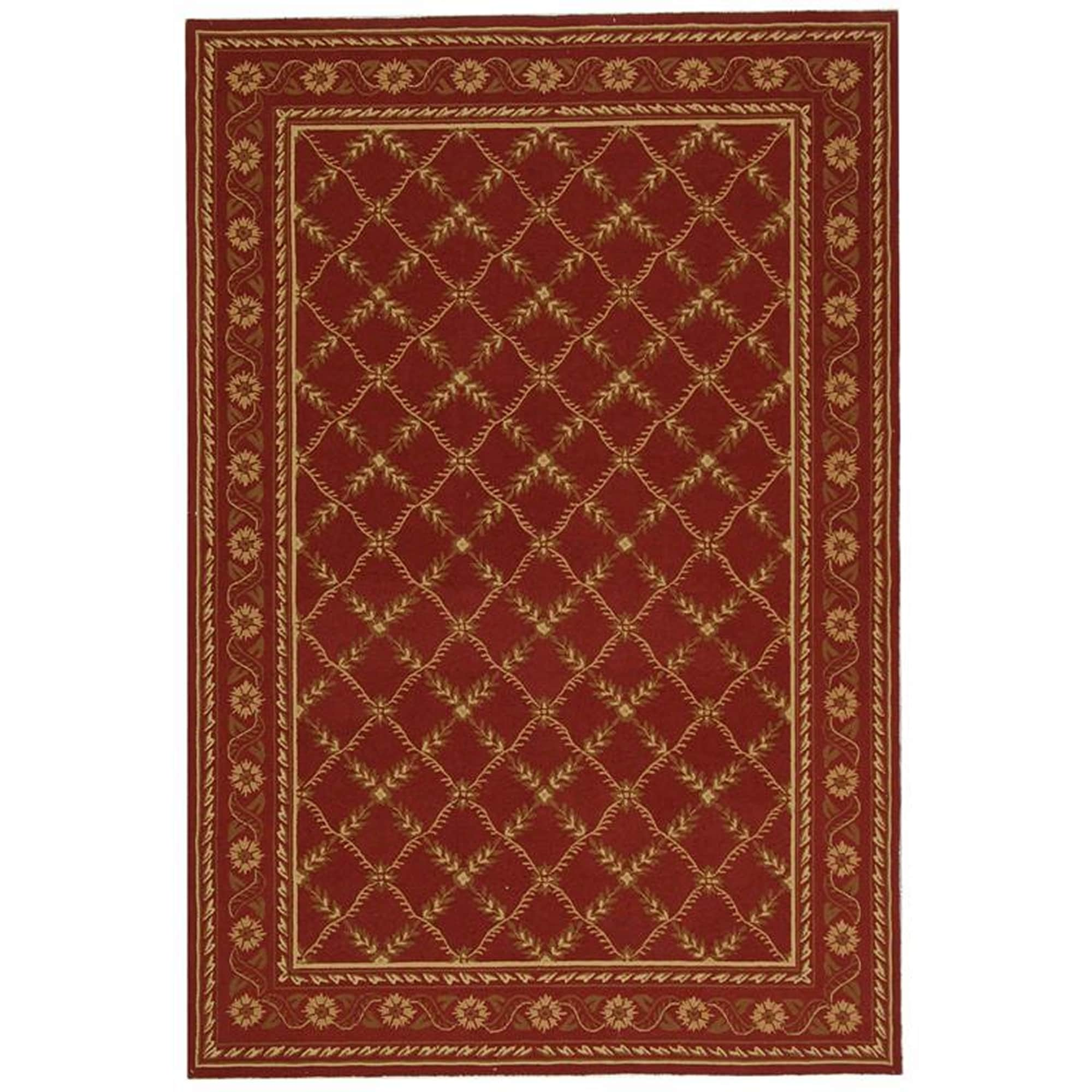 Safavieh Hand hooked Wilton Red New Zealand Wool Rug (56 X 86)