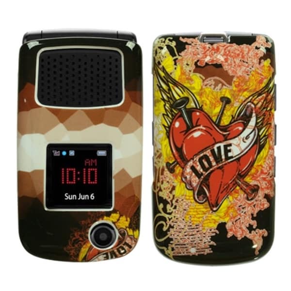 ASMYNA Love Tattoo Protector Case for Samsung A847 Rugby II Eforcity Cases & Holders