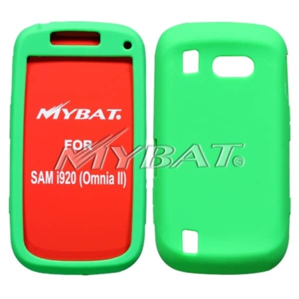 MYBAT Green Solid Skin Case for Samsung i920 Omnia II Eforcity Cases & Holders