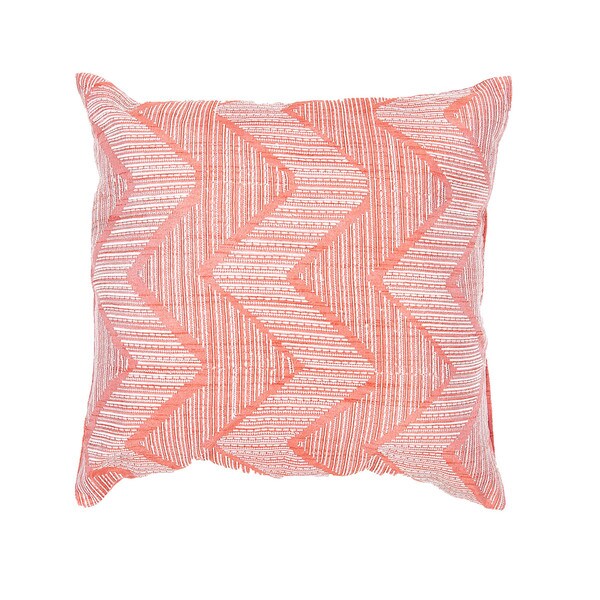 Kyoto Japanese Style Coral 18inch Decorative Square Pillow Overstock