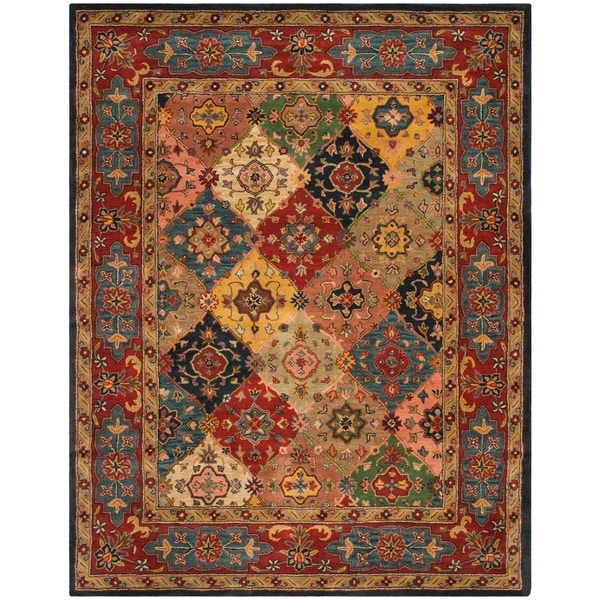 Safavieh Handmade Heritage Timeless Traditional Red Wool Rug - 7'6 x 9'6