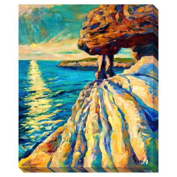 Sunset on the Ocean Oversized Gallery Wrapped Canvas