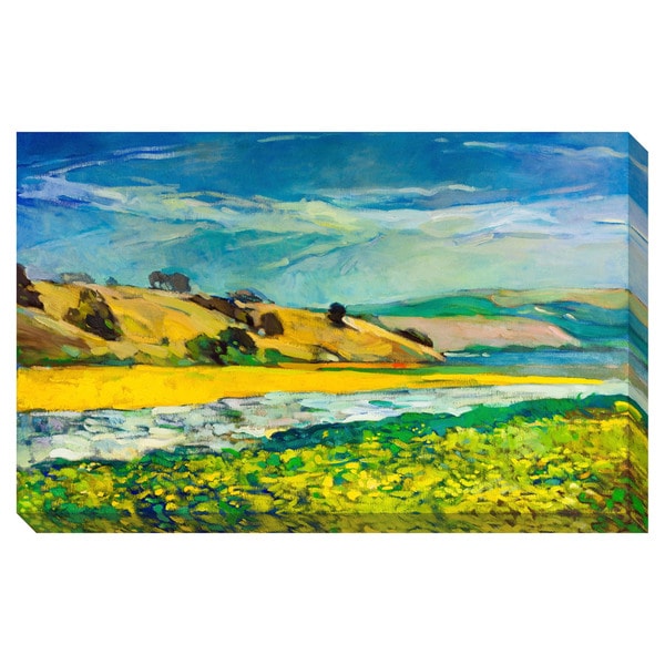 River to the Mountains Oversized Gallery Wrapped Canvas